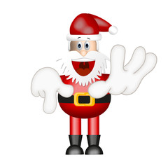 Funny Santa Claus xmas christmas illustration cartoon