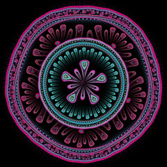 Stylized flower ornament.