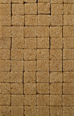 Brown cane sugar cubes