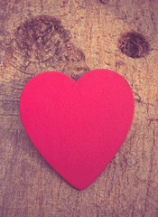Naklejka na ściany i meble Heart of love in Valentine's day on tree
