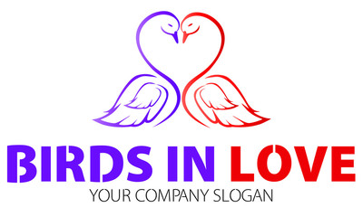 Birds in love Logo