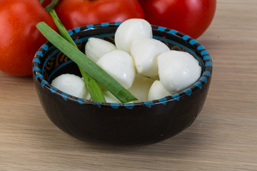 Mozzarella cheese balls