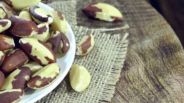 Brazil Nuts (not loopable) as 4K UHD footage