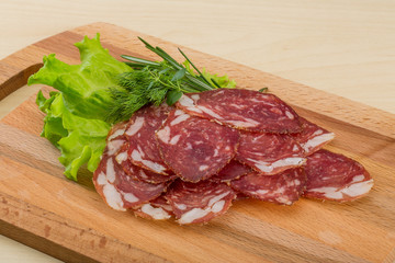 Sliced salami