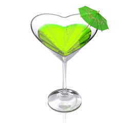 cocktail  heart-shaped