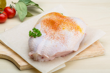 Raw chicken breast