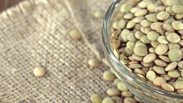 Heap of rotating Lentils (seamless loopable 4K UHD footage)