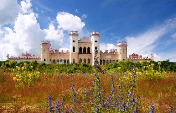 Kosava castle, palace, Kossovo, Brest region, Belarus