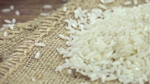 Heap of rotating Rice (seamless loopable 4K footage)