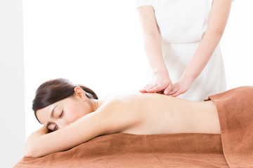 attractive asian woman bodycare image