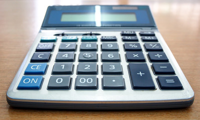 closeup image of a calculator 