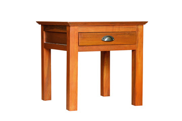 vintage table isolated on white