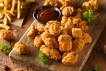 Homemade Crispy Popcorn Chicken