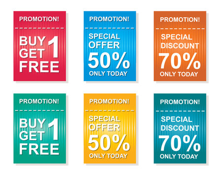 sale coupon, offers promotions, discount sale vector template