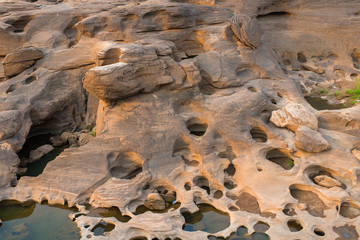 Canyon with the water as a pool