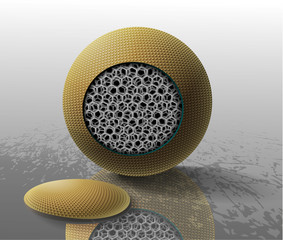 illustlration of abstract background,cut the bal