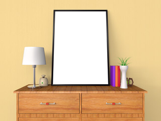 Blank Poster and Photo Frame Presentation 3D