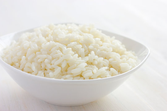 White Rice In Bowl