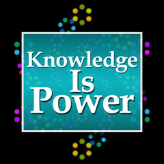 Knowledge Is Power Black Colorful