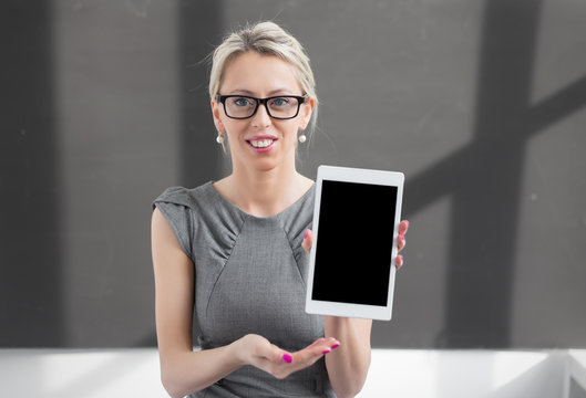 Teacher Showing Tablet Computer