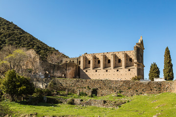 Fototapeta na wymiar The convent of San Francescu near Castifao in Corsica