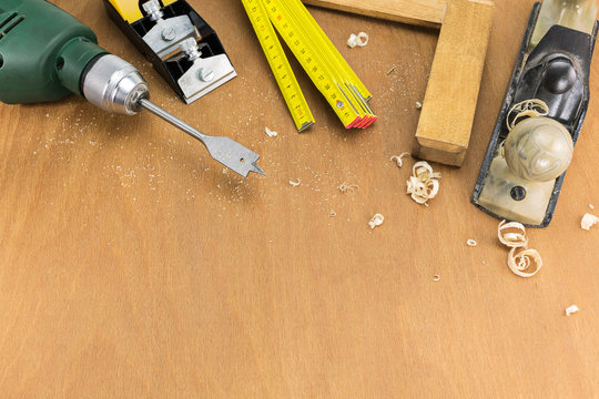 Set of carpenters tools