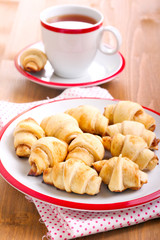 Cinnamon  and apple filling crescents