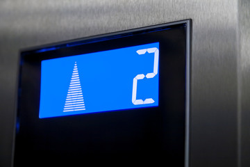 Reaching second floor with an elevator.