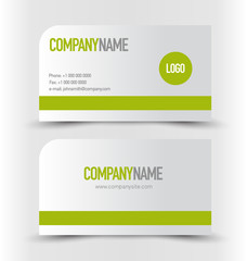 Business card set template corporate style