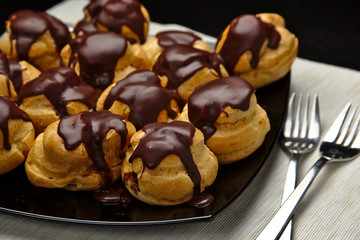 Chocolate profiterole