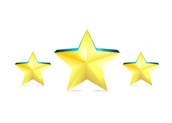 Golden bulk stars vector