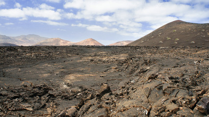 Timanfaya National Park in Lanzarote, Canary Islands, Spain
