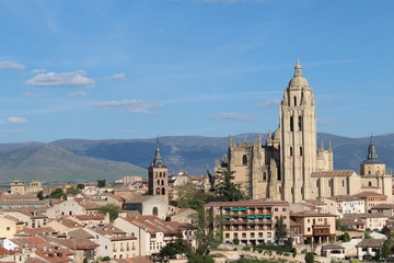 Fototapeta na wymiar Vistas de Segovia