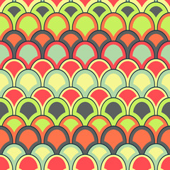 Seamless Abstract Background made of colorful scale