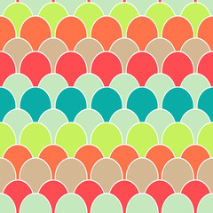 Seamless Abstract Background made of colorful scale