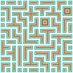 Seamless colorful Abstract background made of tetris shapes