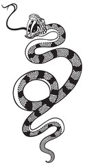 Naklejka premium snake tattoo