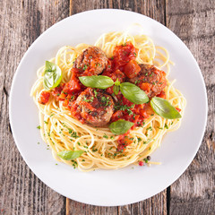 spaghetti and meatballs