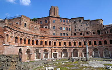 Obraz premium archaeological site in the city of Rome