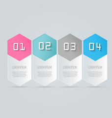 Infographics template for business, education, web design