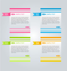 Infographics template for business, education, web design