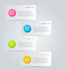 Infographics template for business, education, web design