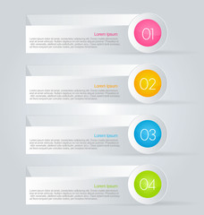 Infographics template for business, education, web design