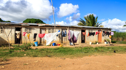 Haitian refugee camp in Dominican Republic