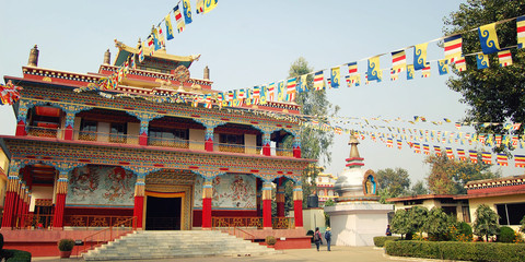 Karma Temple. Buddhist Temple in Bodh Gaya, India