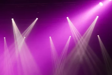 Poster Lumière et ombre Stage lights on concert.