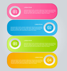 Infographics template for business, education, web design