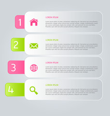 Infographics template for business, education, web design