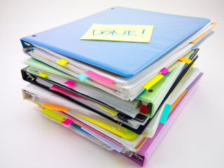 The Pile of Business Documents; Done