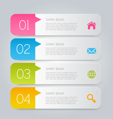 Infographics template for business, education, web design